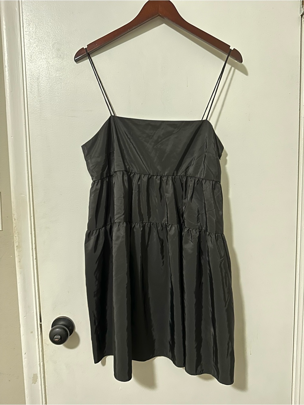 H&M Black Mini Dress with Spaghetti Straps